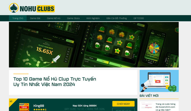 Website chính thức của của Nohuclubs